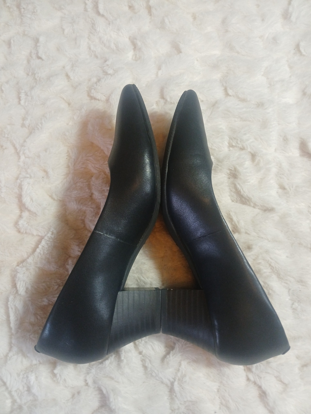 Clarks Collection Teresa Step Black Leather Dress Pumps A515548 Size 8 M - Picture 7 of 9